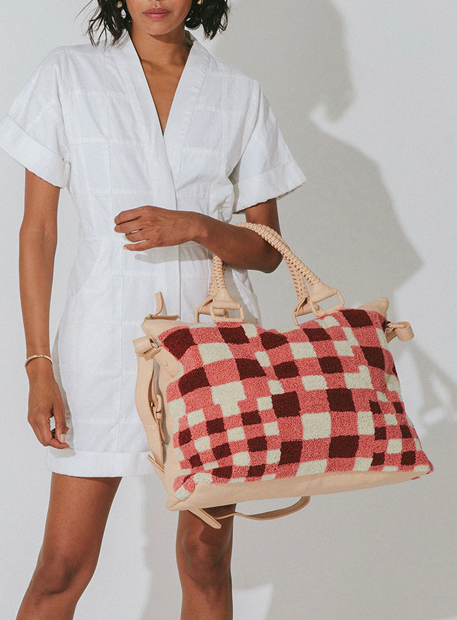 Cleobella Patchwork Gingham Weekender - Alchemy Works